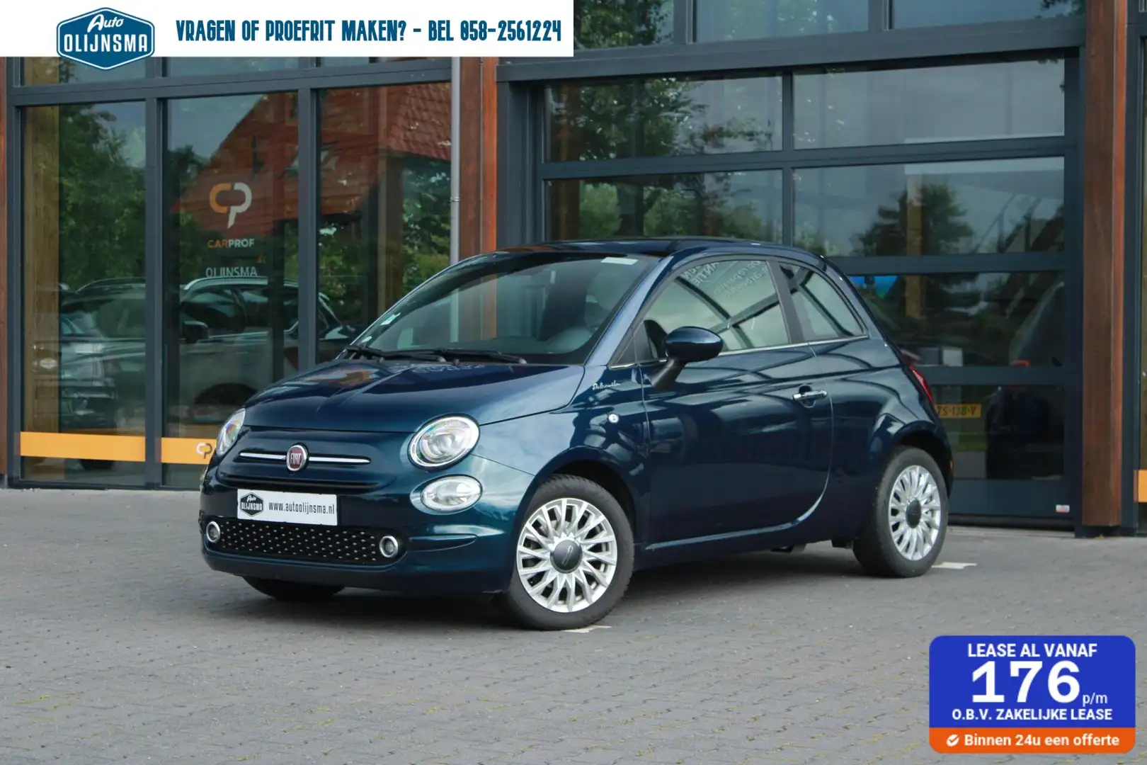 Fiat 500 1.0 Hybrid Dolcevita Blauw - 1