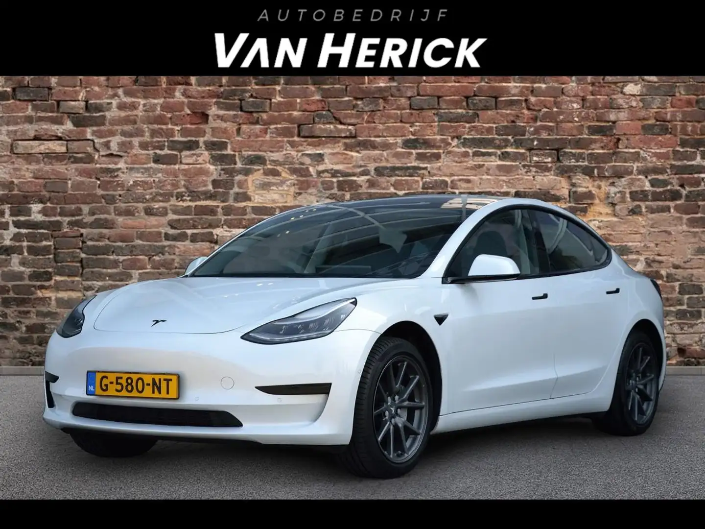 Tesla Model 3 Standard RWD Plus 60 kWh | Zwart Leer | Nette staa Wit - 1