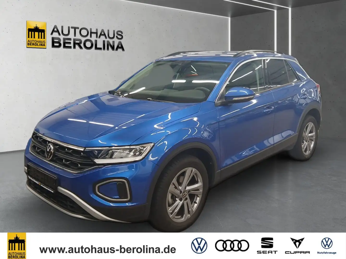 Volkswagen T-Roc 1.0 TSI Life *ACC*R-CAM*SHZ*App-Connect* Blau - 2