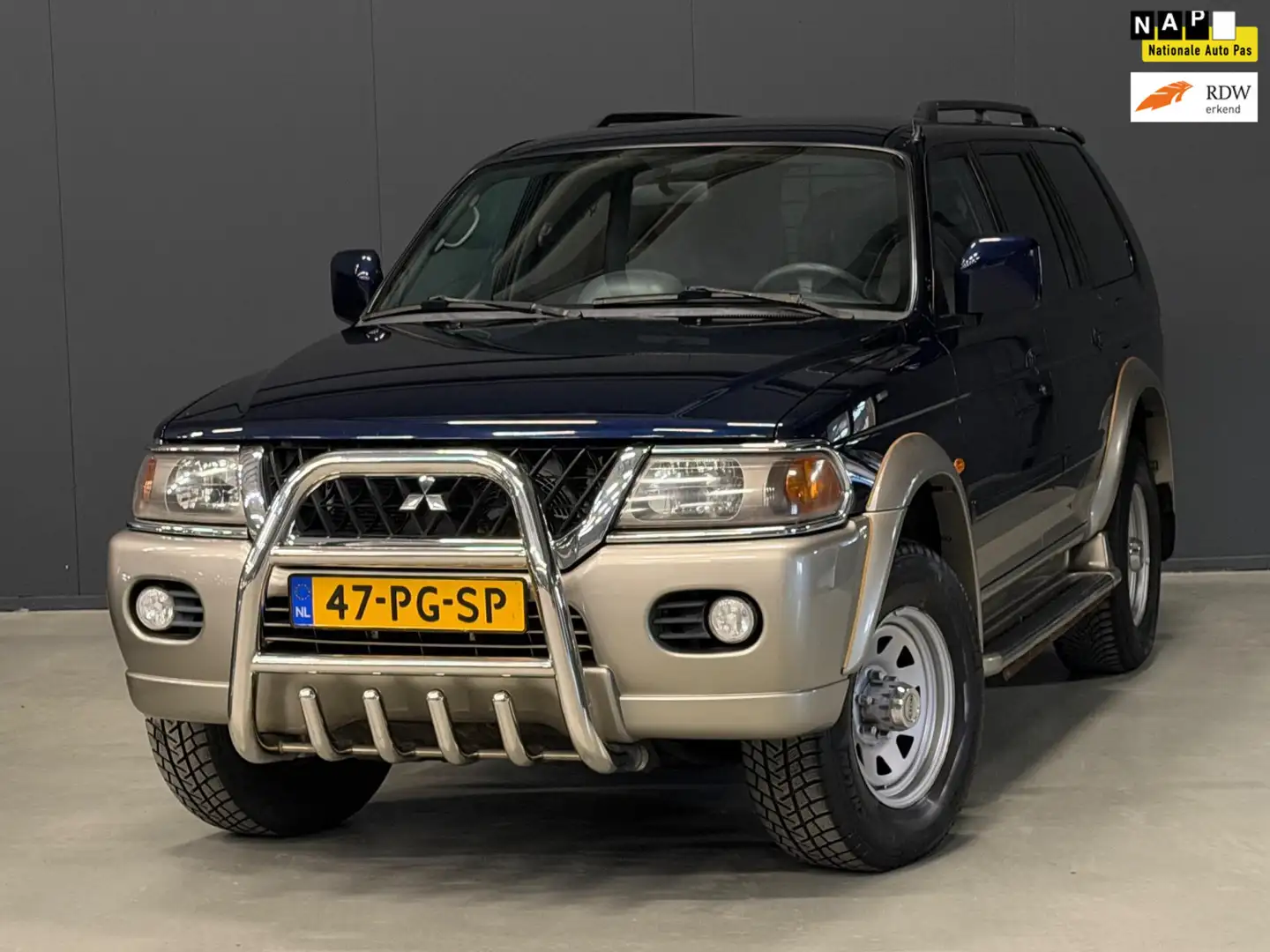 Mitsubishi Pajero Sport 3.0 V6 GLS 4x4 AUTOMAAT LEDER/CRUISE/BULL&SIDEBAR Bleu - 1