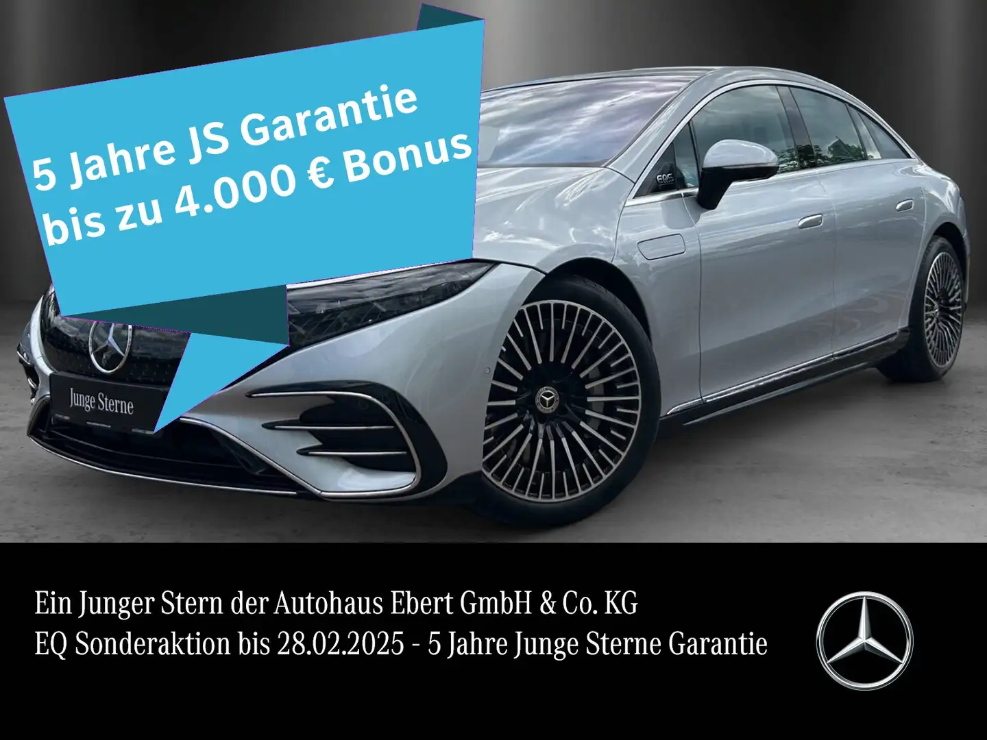 Mercedes-Benz EQS 580 AMG Prem+ HYPER Pano DISTRO Masage AR-HUD Stříbrná - 1