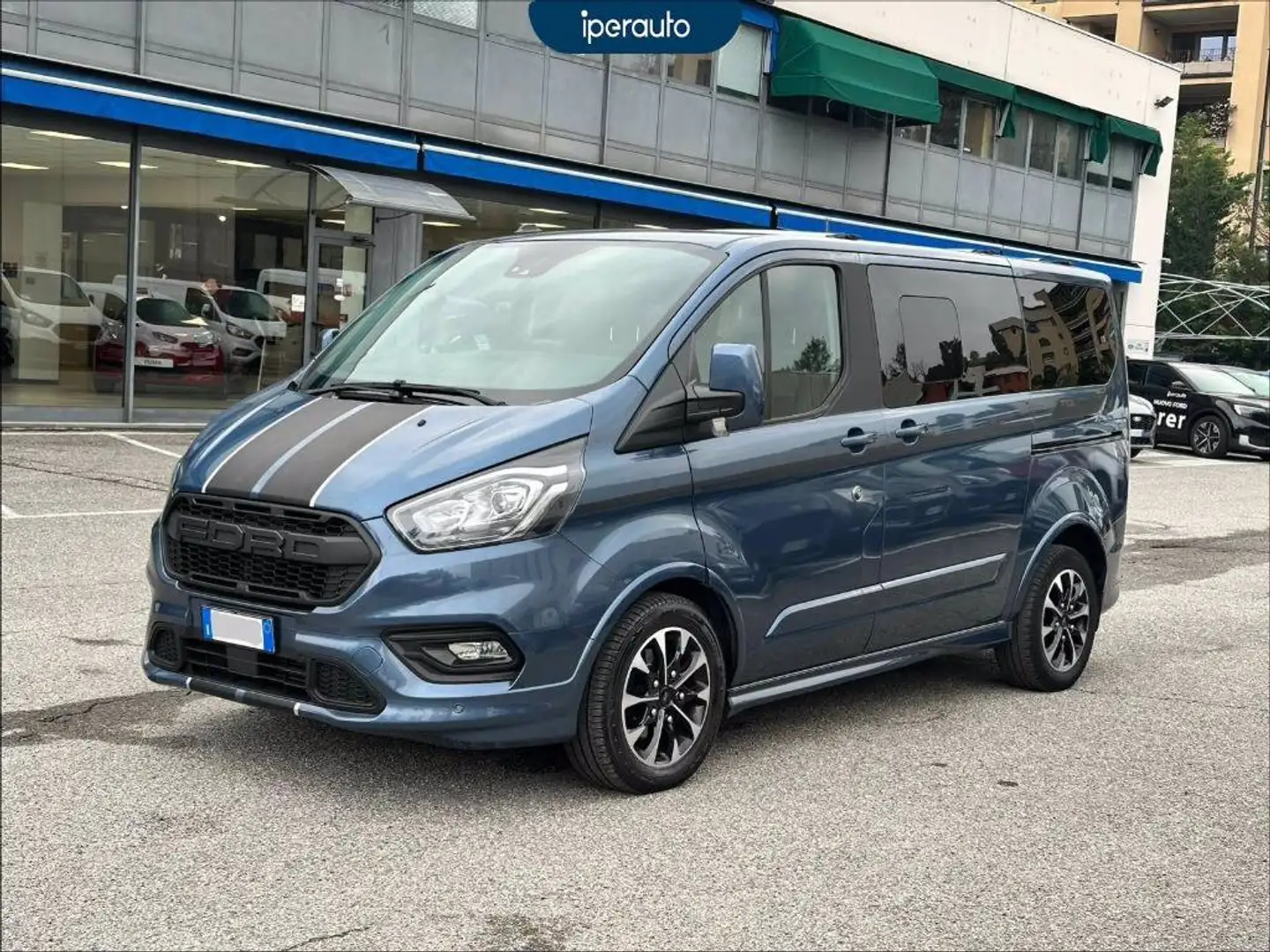 Ford Tourneo Custom 320 2.0 tdci mhev 185cv sport IVA ESPOSTA Blu/Azzurro - 1