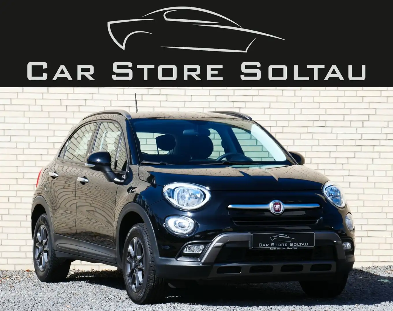 Fiat 500X Cross 1.4 T Keyless T-Leder PDC M&S AHK Noir - 1