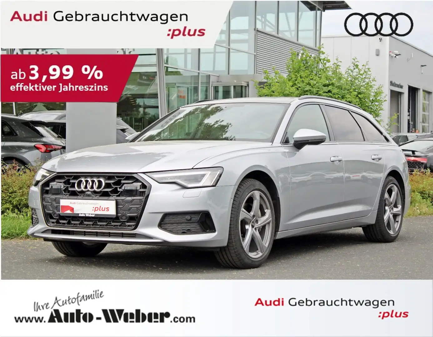 Audi A6 Avant 45TFSI S-tr. Sport BLACK PANO VC MATRIX Silber - 1