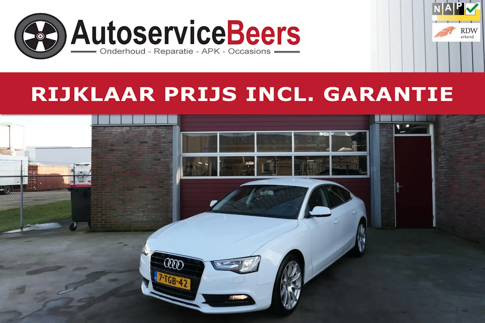 Audi A5 Sportback 1.8 TFSI Business Edition, Automaat, tre Wit - 1