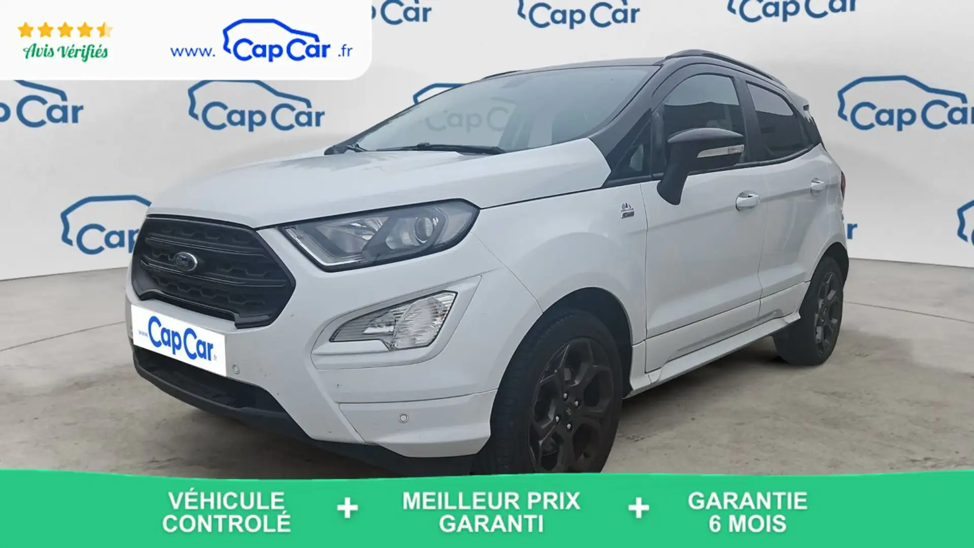 Ford EcoSport 1.0 Ecoboost 100.0 ST-Line Blanc - 1