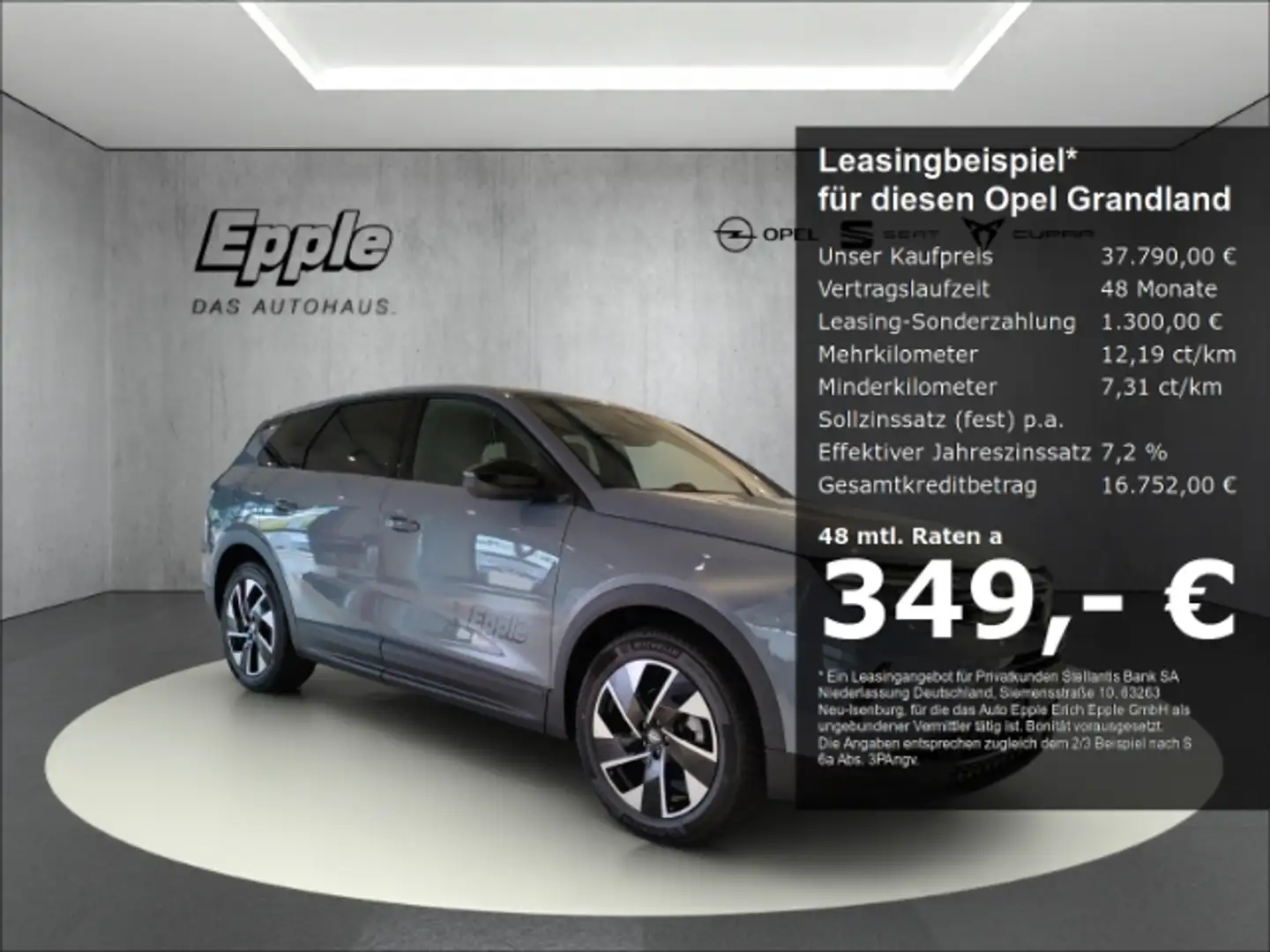 Opel Grandland GS 1.2  Mild Hybrid Tech-Paket Winterpaket HUD Grijs - 1