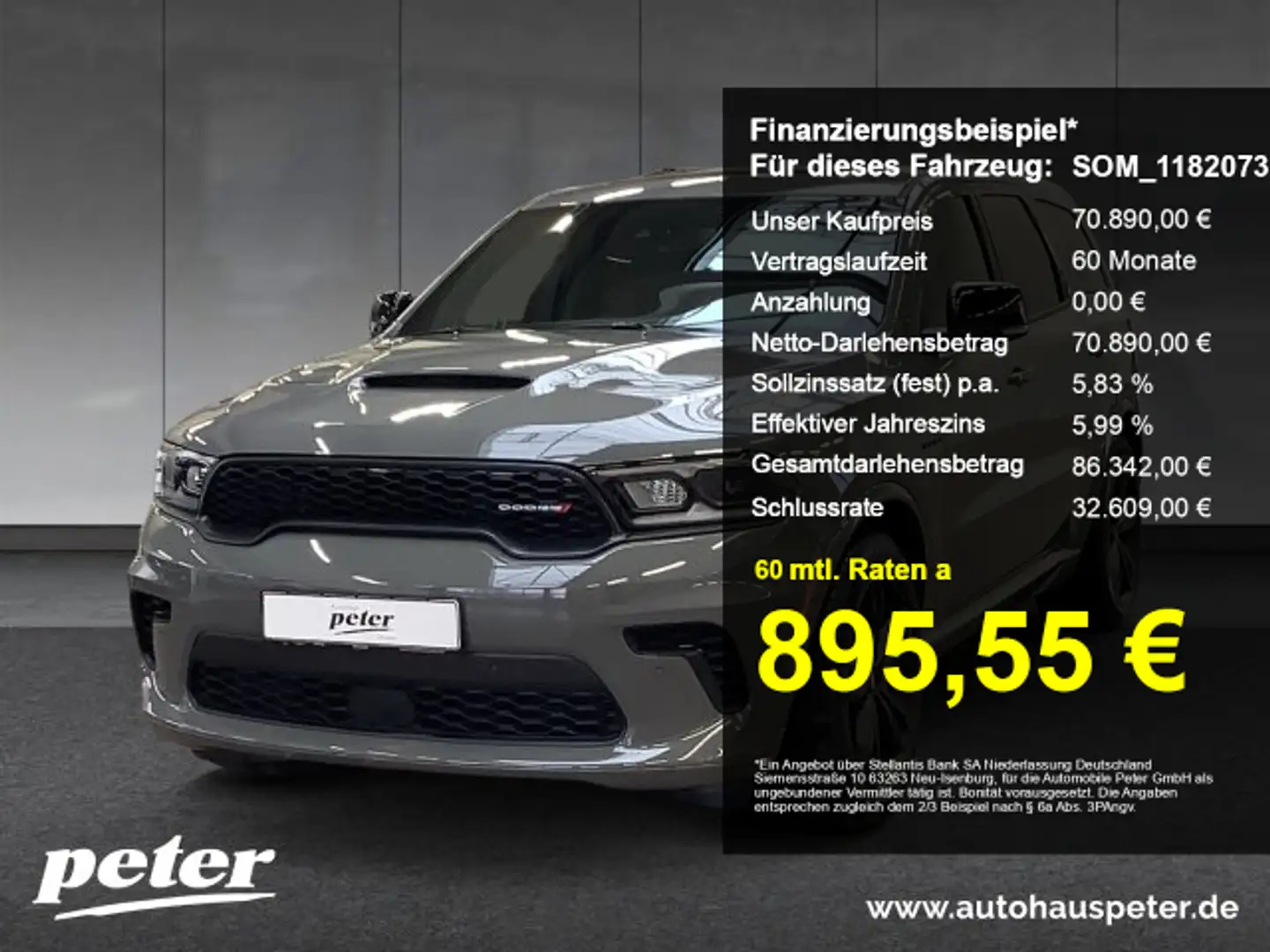 Dodge Durango Durango R/T Premium 5,7L V8 Tow N´Go Prins LPG Grau - 1