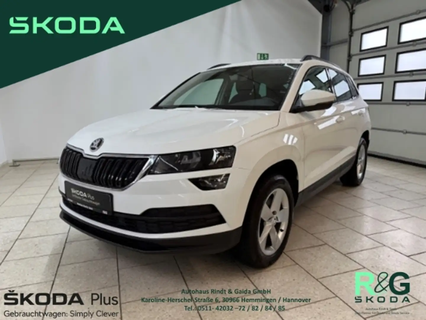 Skoda Karoq Ambition 4x4 2.0 TDI DSG Navi PDCv+h SHZ  StandHZG Weiß - 1
