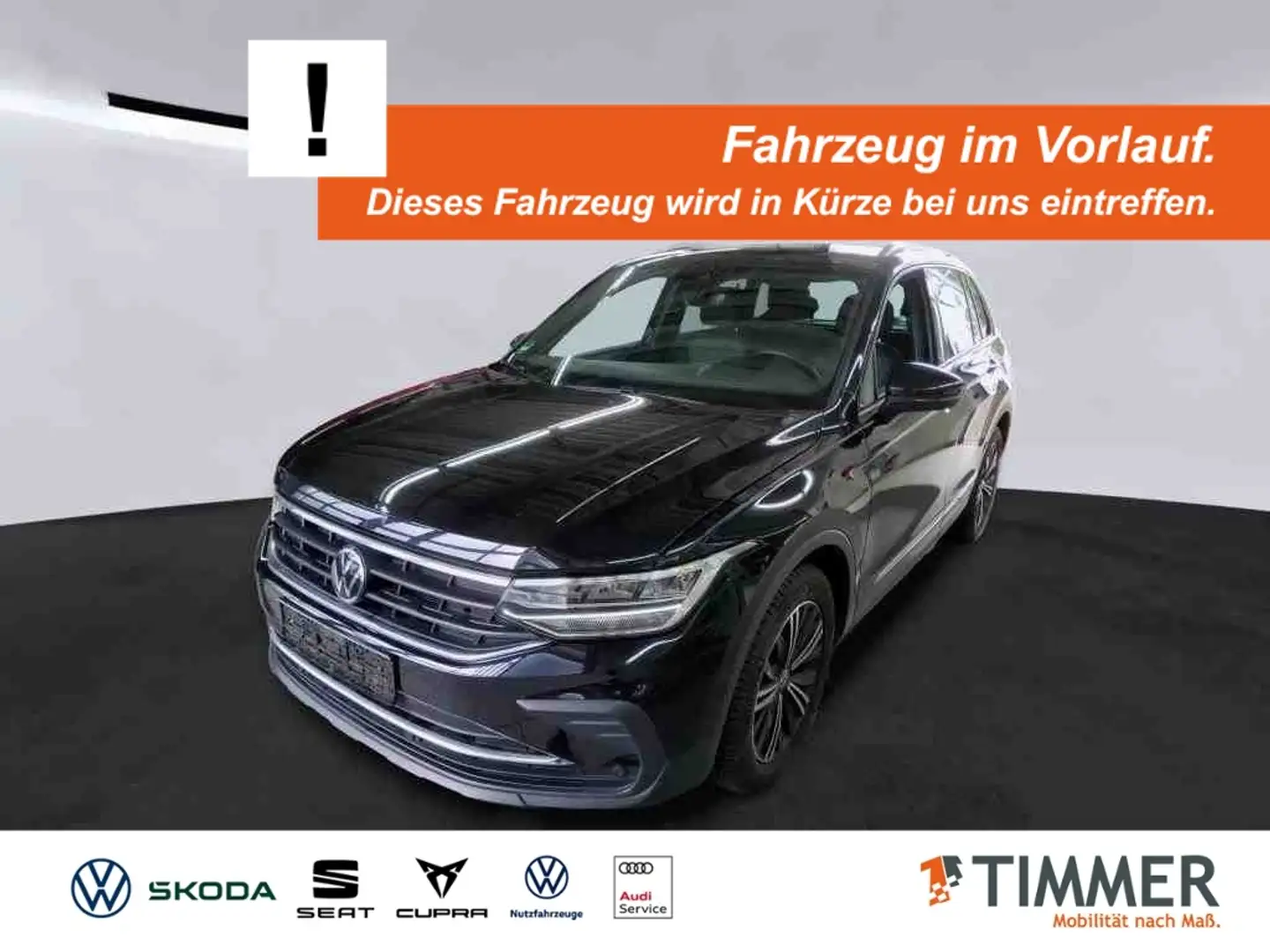 Volkswagen Tiguan 2.0 TDI DSG ACTIVE *AHK *LED *ACC *RKAM *HuD *APP Schwarz - 1
