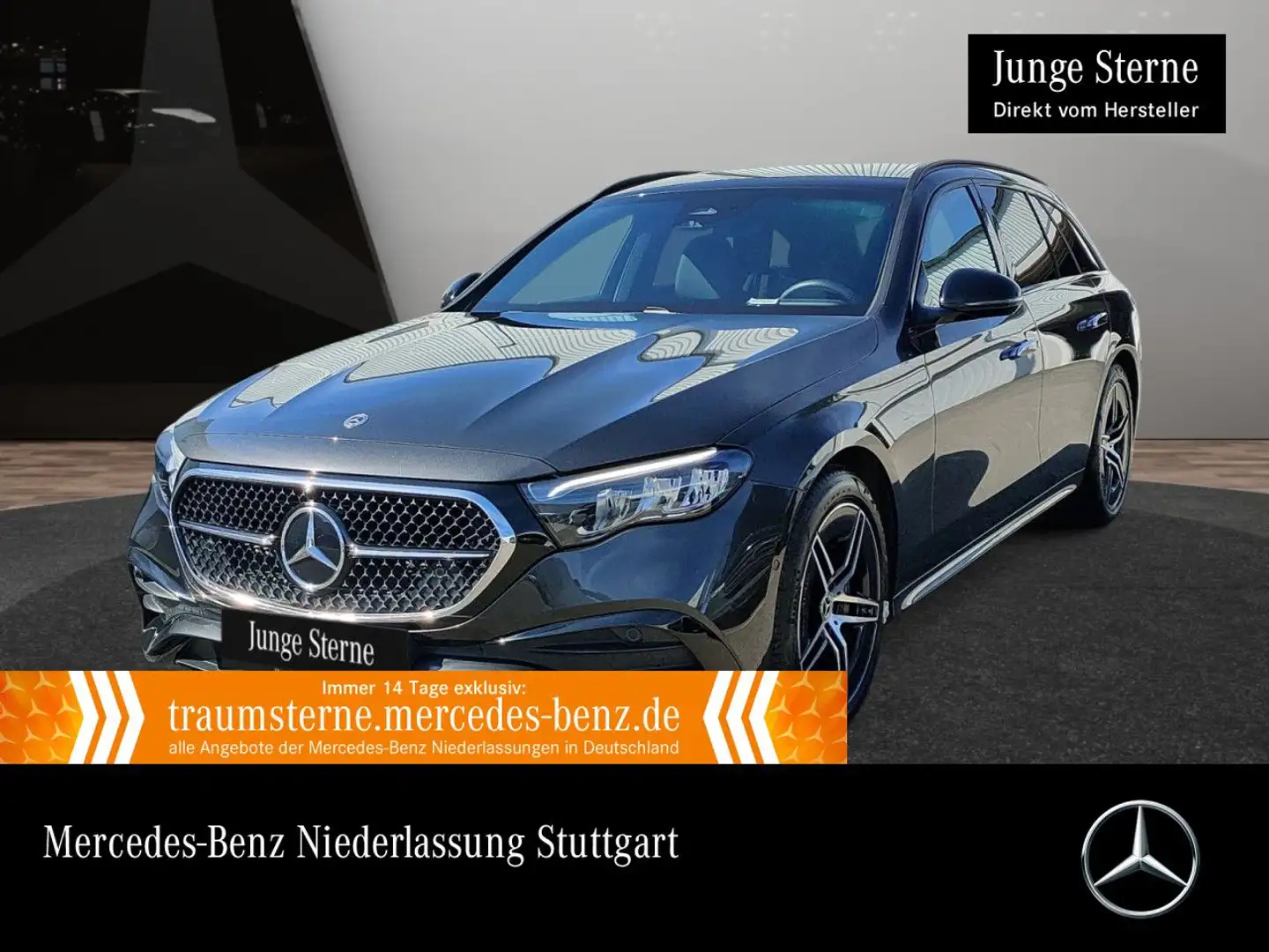 Mercedes-Benz E 200 T AMG Distr. LED Night Kamera Spurhalt-Ass Grijs - 1