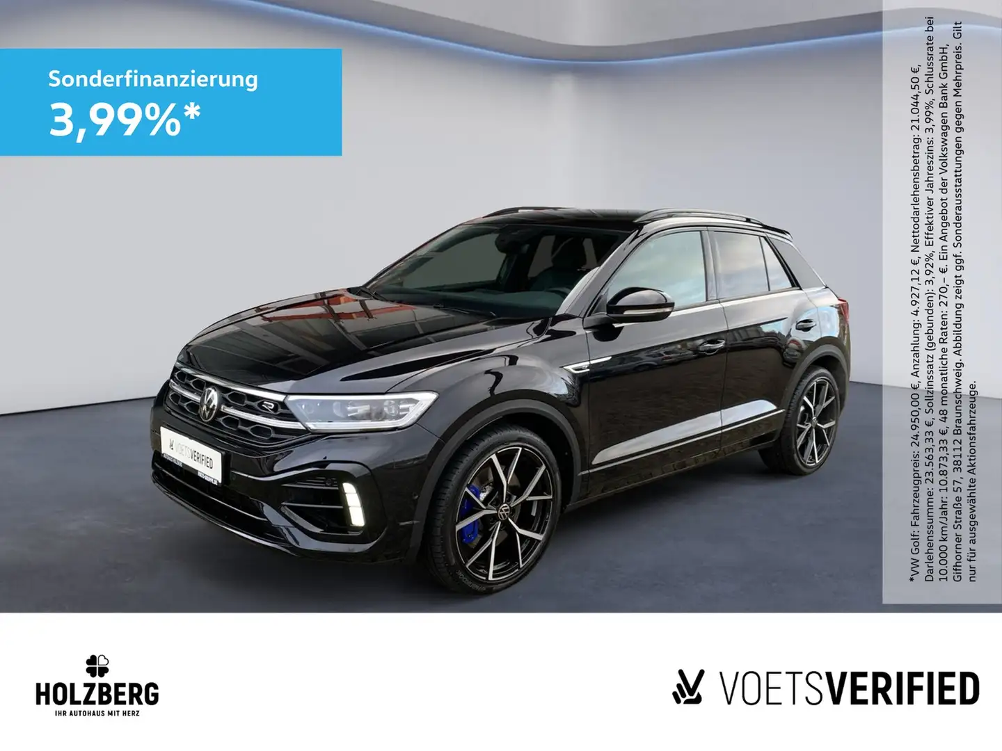 Volkswagen T-Roc 2.0 TSI R 4Motion BEATS+AKRAPOVIC+MATRIX Schwarz - 1