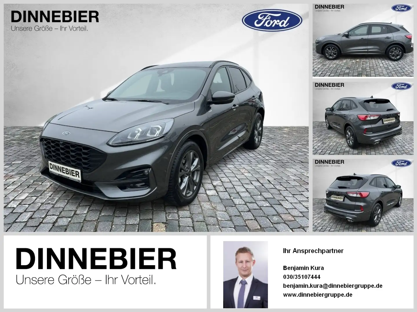 Ford Kuga ST-Line X LED+AHK+Glasdach+Kamera+SHZ Grau - 1