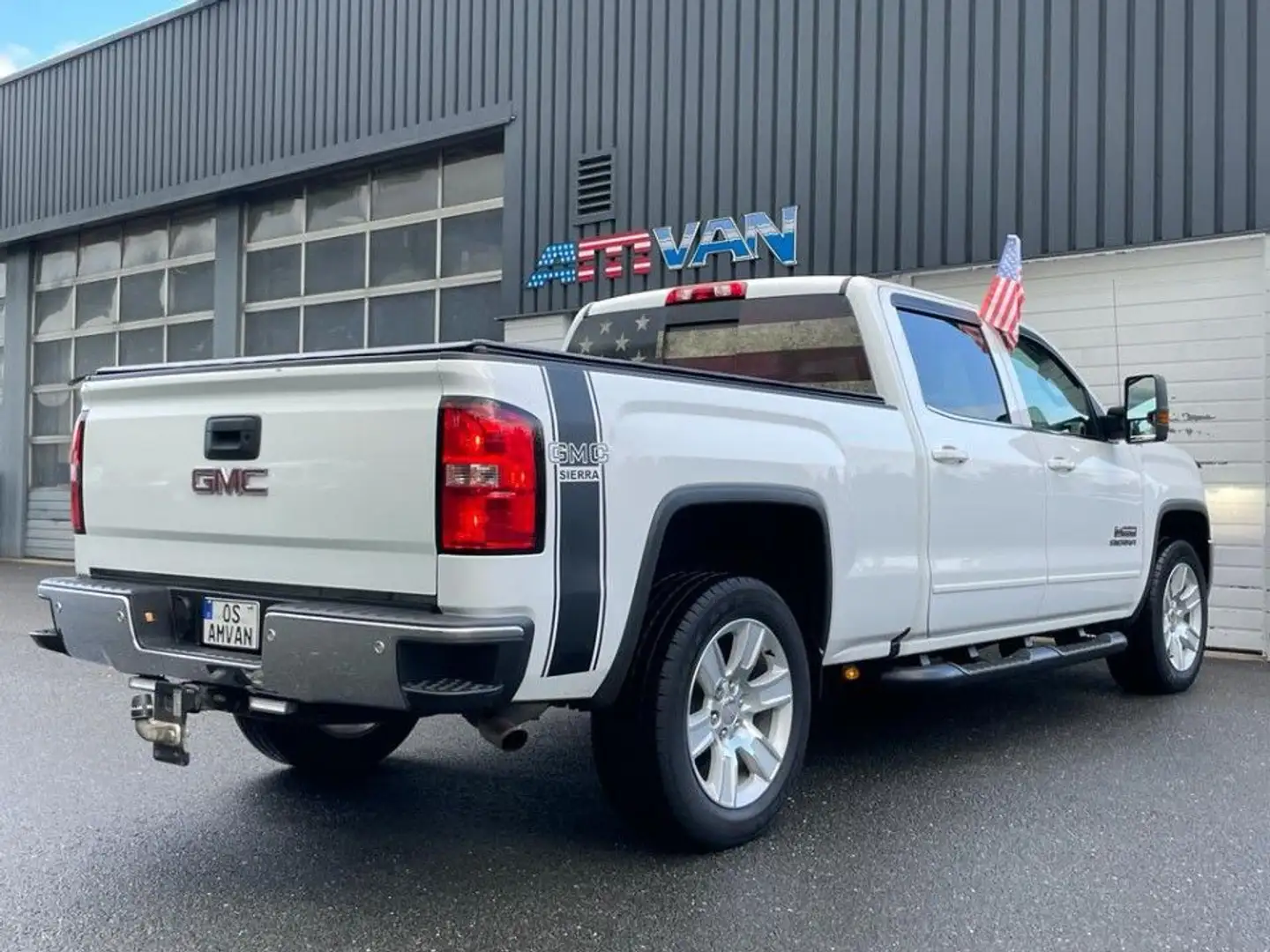 GMC Sierra K1500 5.3 V8 SLE CrewCab Long Bed 4x4 Wit - 2