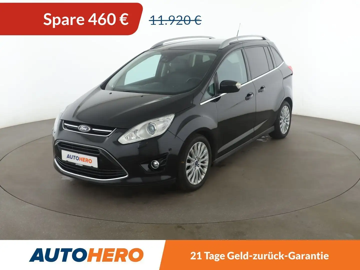 Ford Grand C-Max 1.6 EcoBoost Titanium*XENON*NAVI*TEMPO*PDC*AHK*SHZ Noir - 1