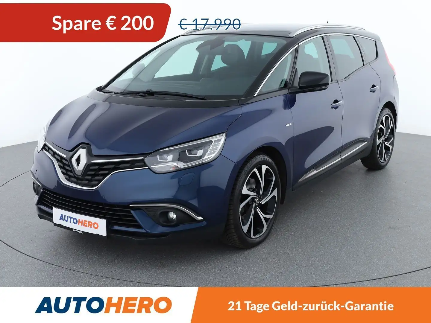 Renault Grand Scenic 1.6 dCi Energy BOSE-Edition Aut. *LED*SPUR*TOT*CAM Bleu - 1