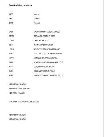 Ferrari 599 GTB Fiorano 6.0 F1 freni carbo ceramici