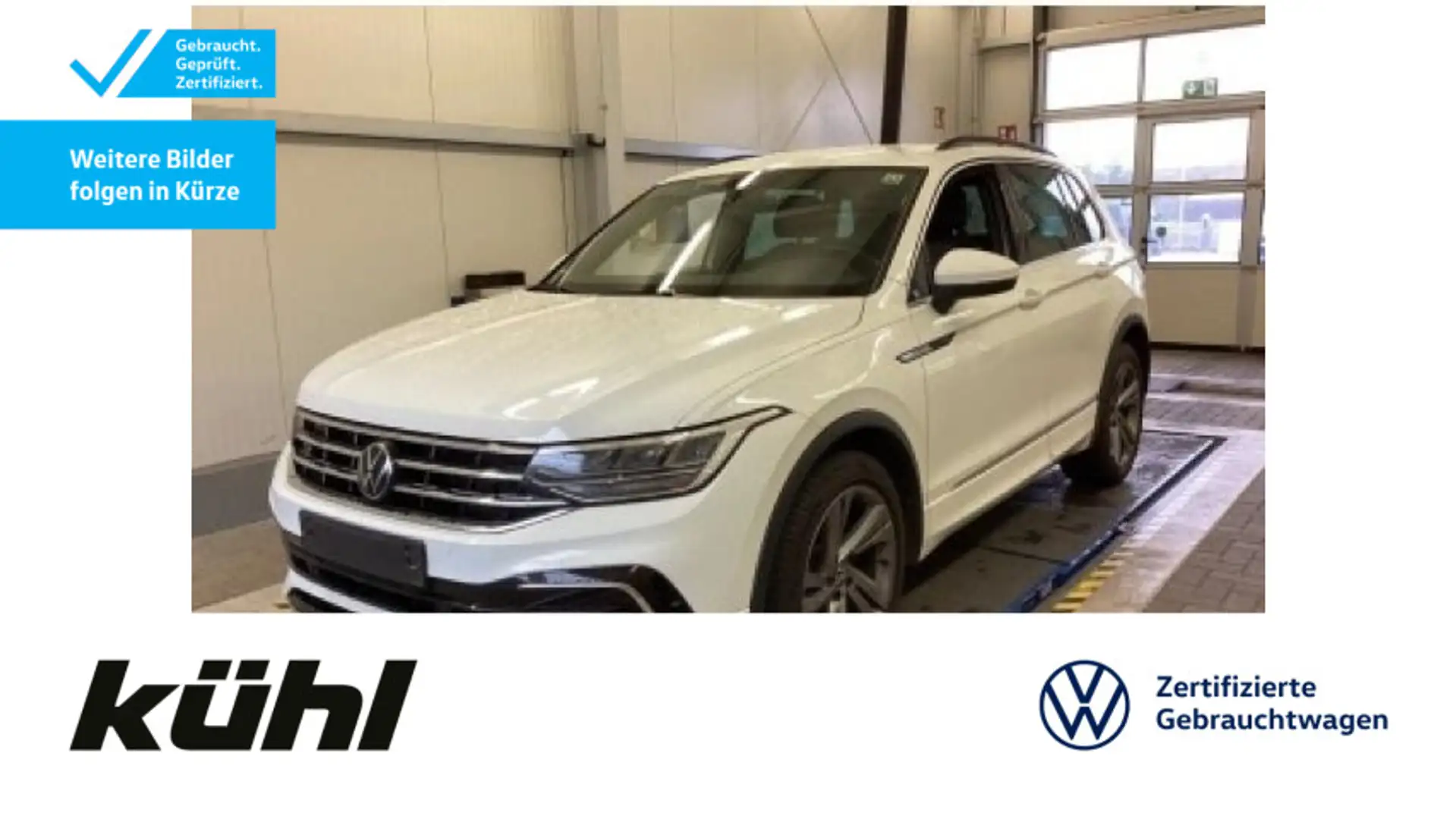 Volkswagen Tiguan 2.0 TDI R line LED/ACC/Standhzg./Navi Weiß - 1