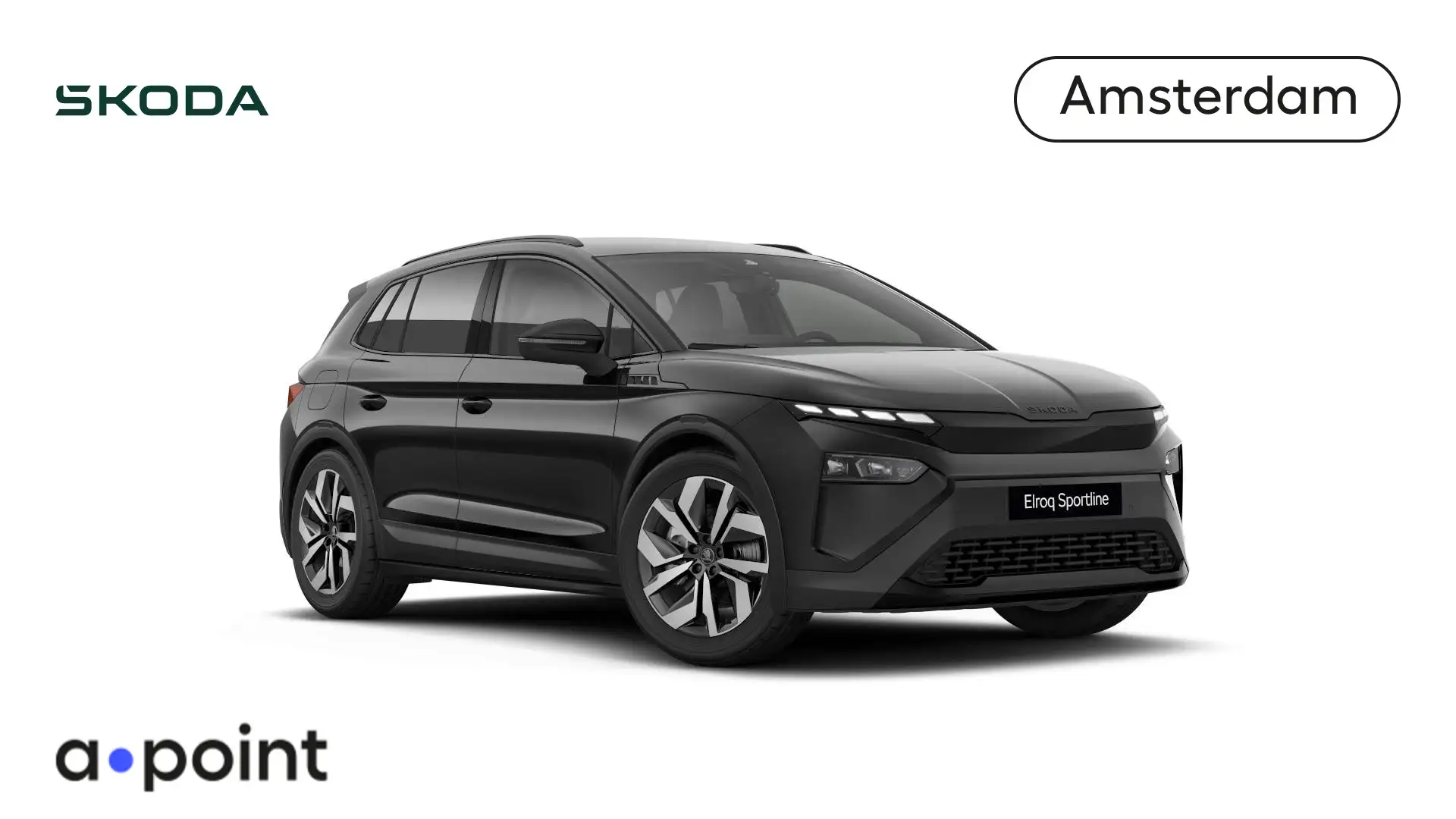 Skoda Elroq 85 Sportline 286 pk | Business Upgrade Pakket PLUS Zwart - 1