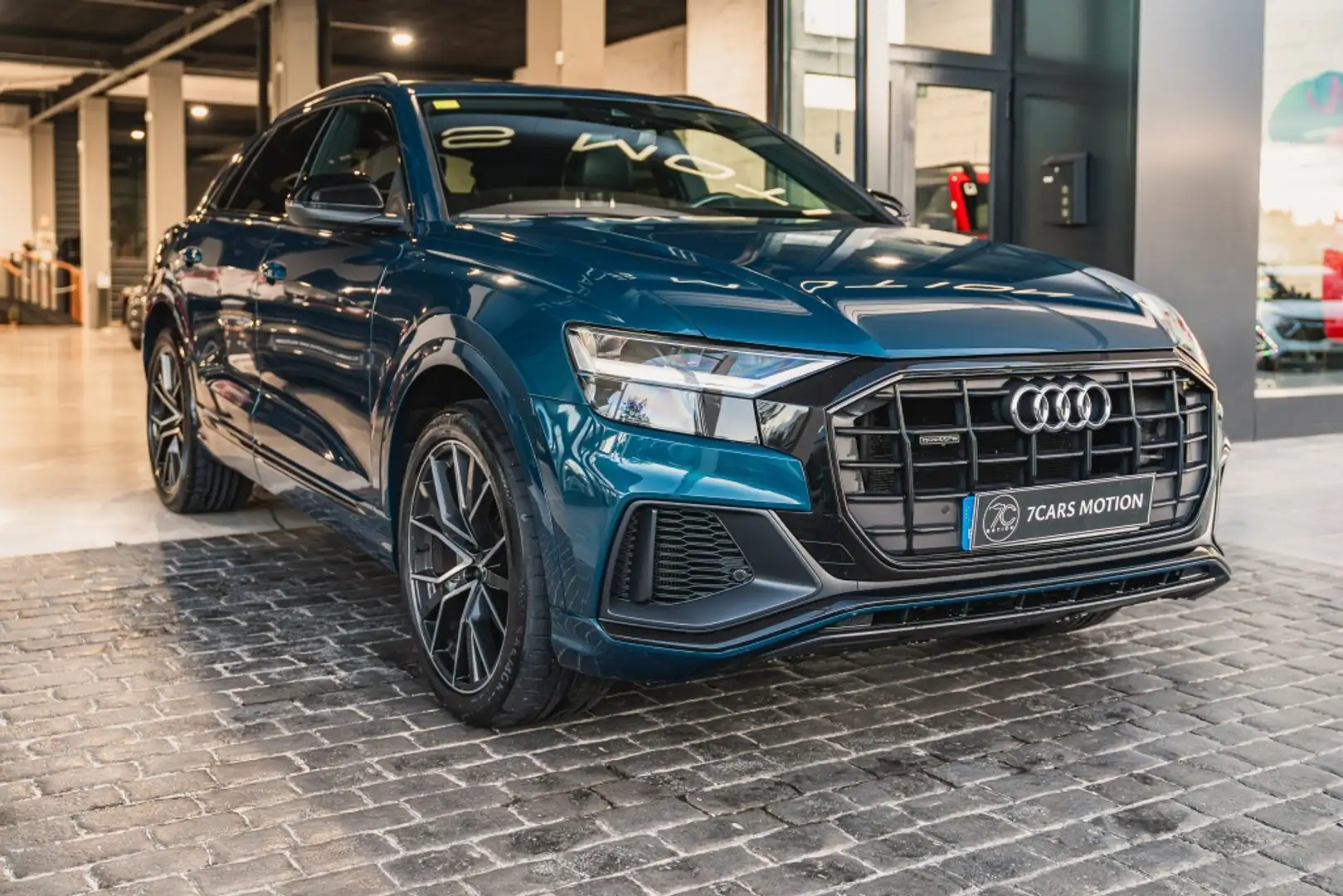 Audi Q8 50 TDI Black line quattro tiptronic Bleu - 2