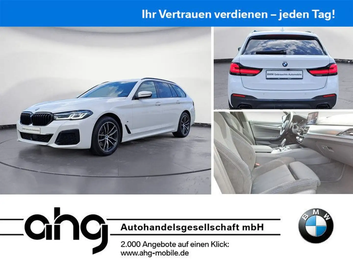 BMW 520 d xDrive Touring M Sportpaket Innovationsp. Weiß - 1