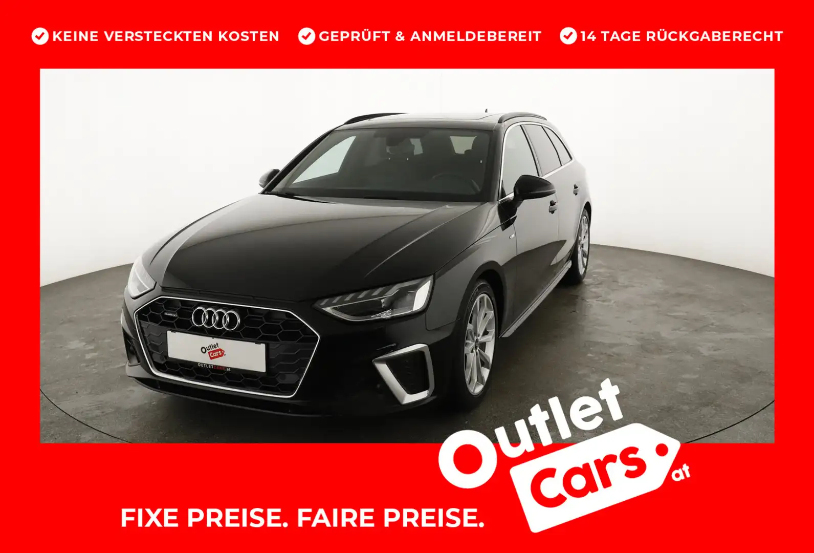 Audi A4 40 TFSI quattro S-line S-tronic Schwarz - 1