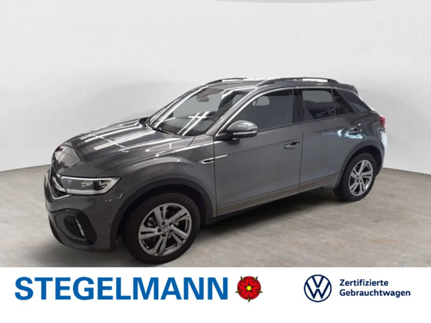 Volkswagen T-Roc 1.5 TSI DSG R-Line *AHK*+3J.Garantie*Navi* Grau - 1