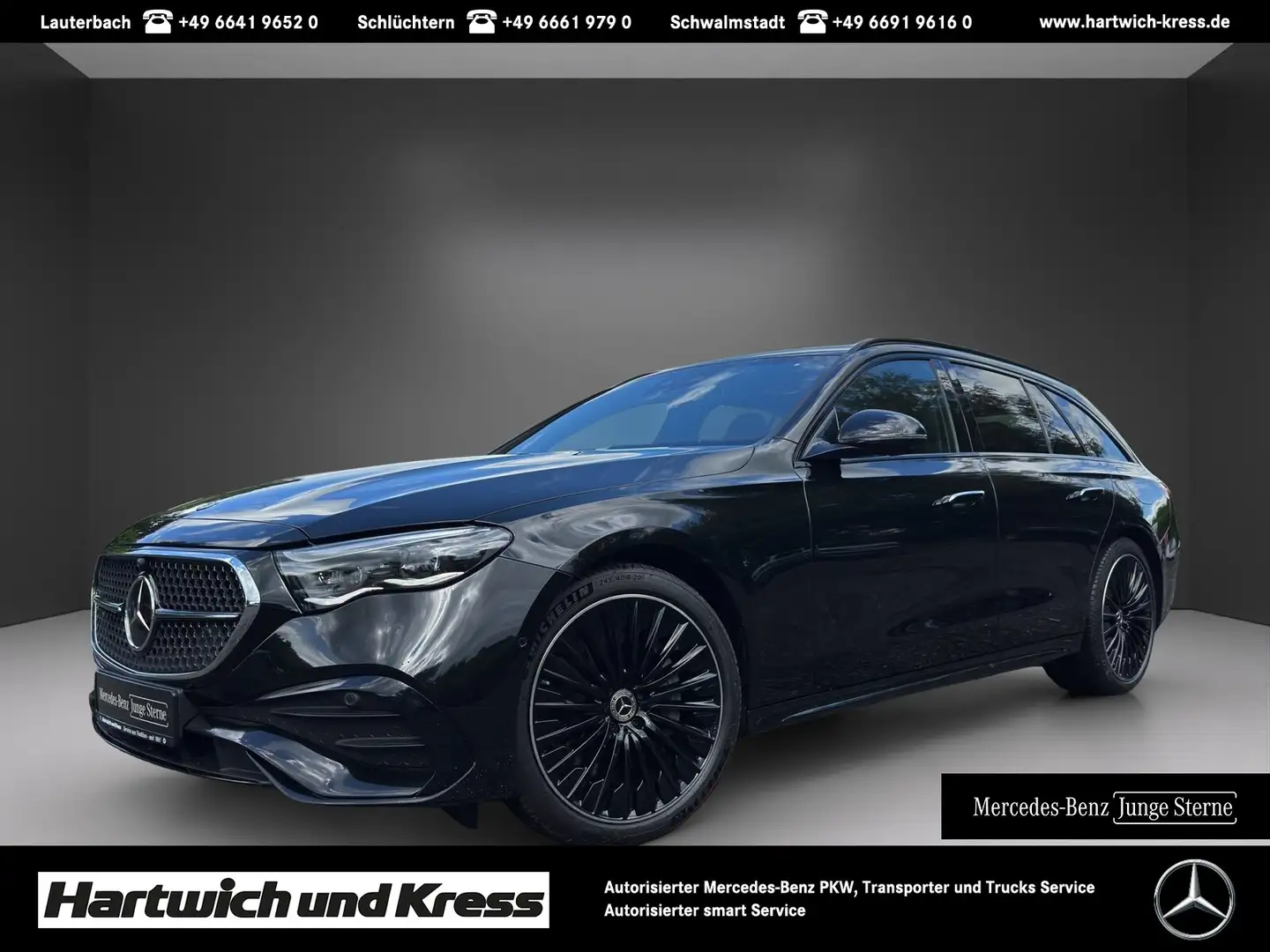 Mercedes-Benz E 300 E 300 deT 4Matic AMG Line Premium+AHK+Memory+Burme Noir - 1