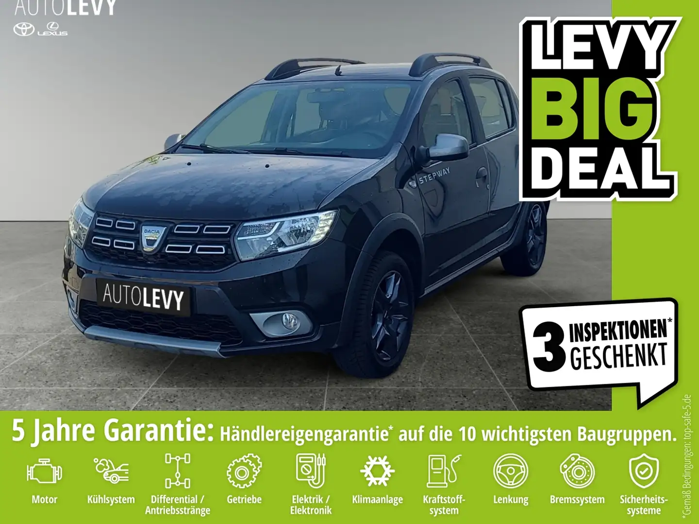 Dacia Sandero Stepway 0,9 TCE *NAVI*PDC*KLIMA*LM Zwart - 1