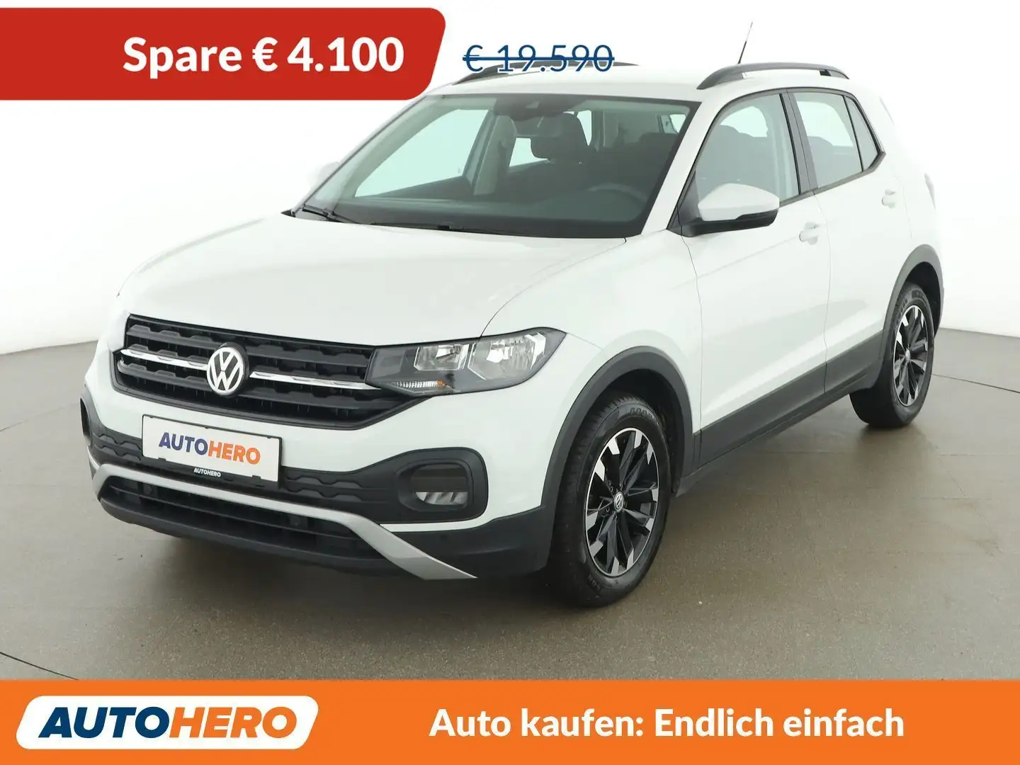 Volkswagen T-Cross 1.6 TDI *TEMPO*PDC*SPUR*TOT* Weiß - 1