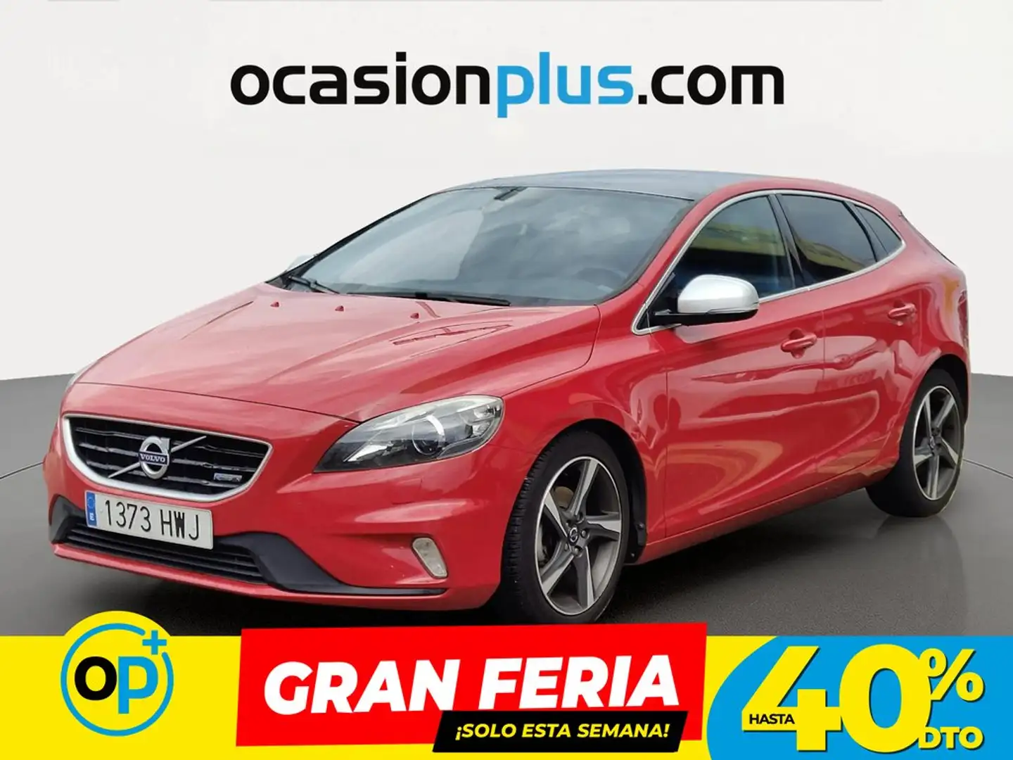 Volvo V40 D2 R-Design Momentum 115 Rojo - 1