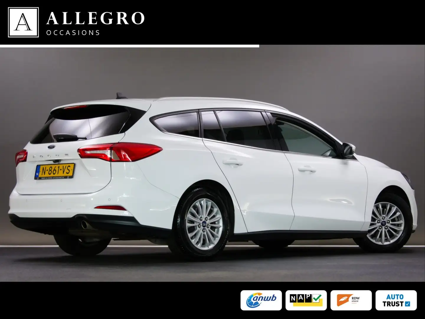 Ford Focus Wagon 1.0 EcoBoost Hybrid Titanium X (APPLE CARPLA Blanc - 2