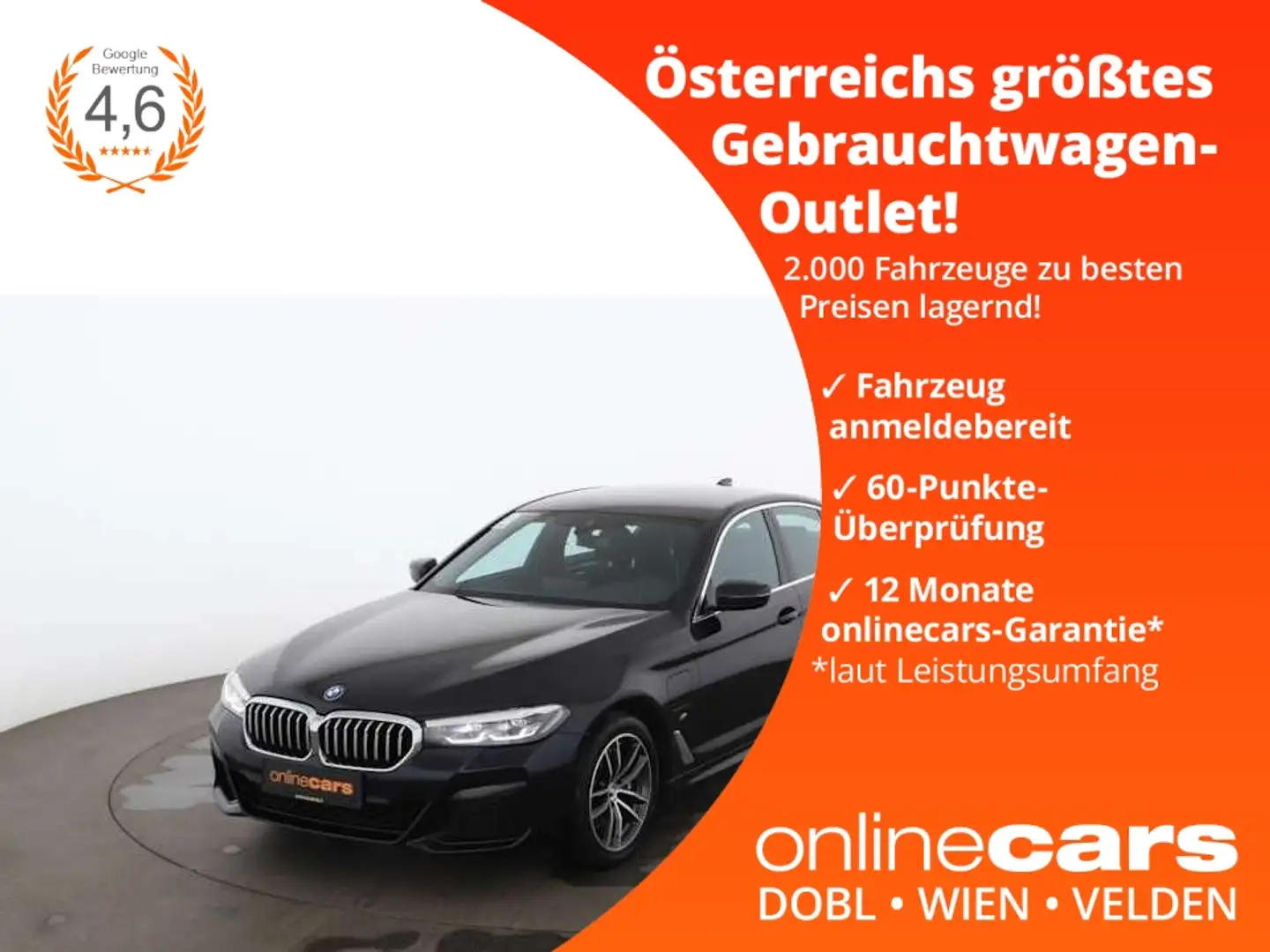 BMW 530 e xDrive M-Sport Aut LED NAVI SITZHZG R-CAM Schwarz - 1