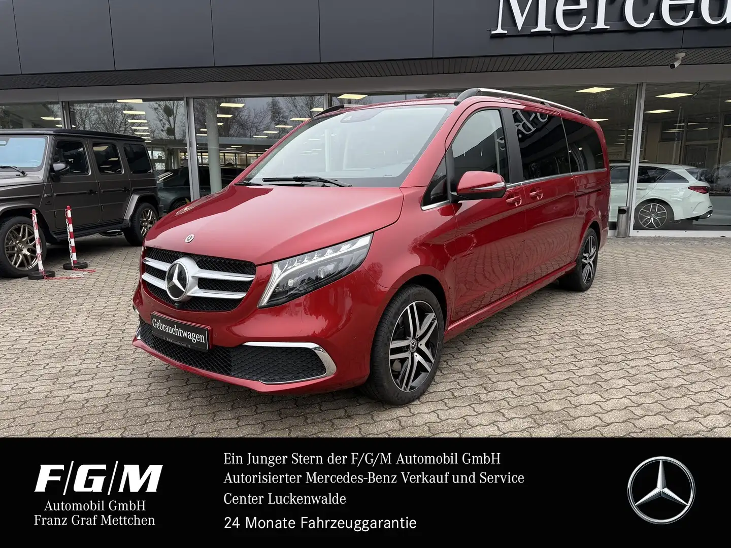 Mercedes-Benz V 300 V 300 d 4x4*AV*ED*EL*Distr.*Airmatic*Leder*Burm Roşu - 1