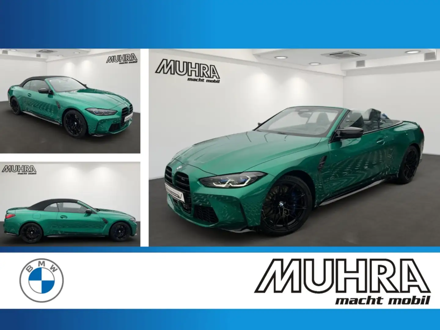 BMW M4 Competition xDrive Cabrio 19"/20" DA+LC Prof. Zelená - 1
