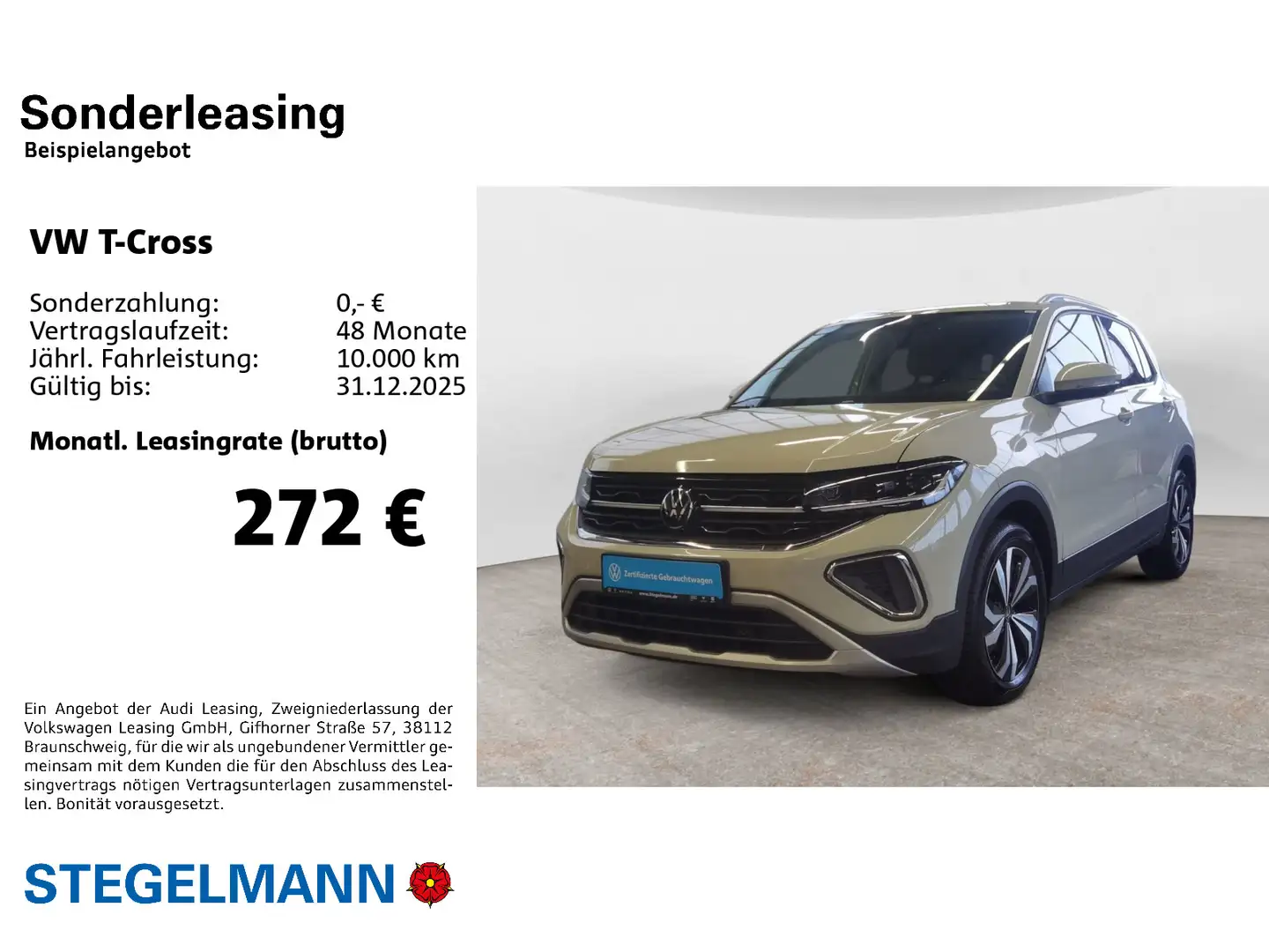 Volkswagen T-Cross 1.0 TSI DSG Style *Navi*LED*Sitzheizung* Grau - 2