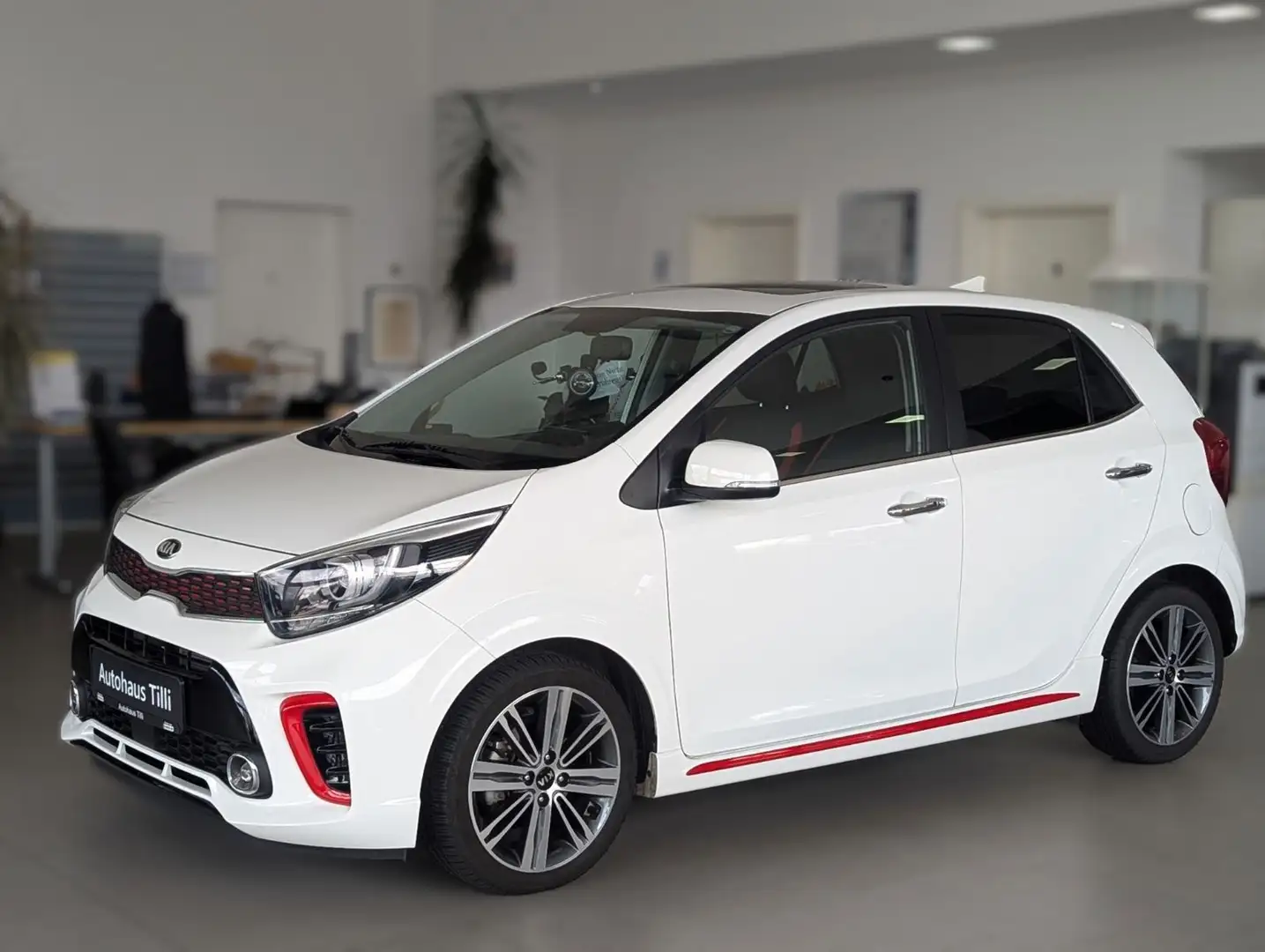 Kia Picanto 1.2 GT-Line Aut/Schiebedach/Kamera/Navi Weiß - 1