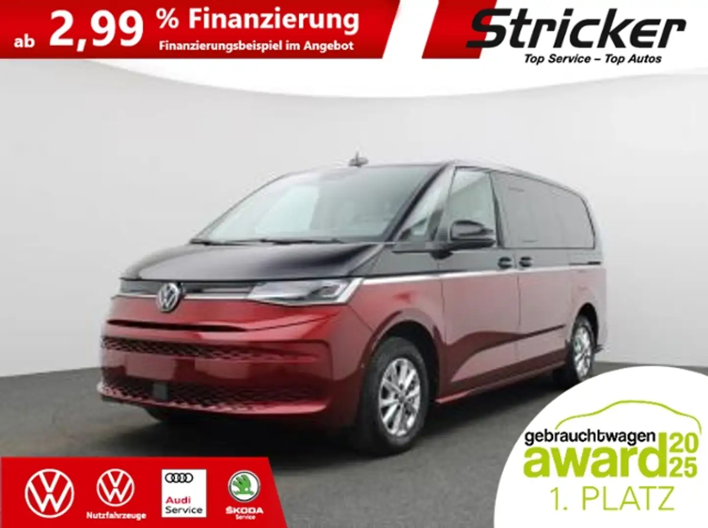 Volkswagen T7 Multivan Life lang 2.0 TDI DSG 482,-ohne Anzahlung Head-up Rojo - 2