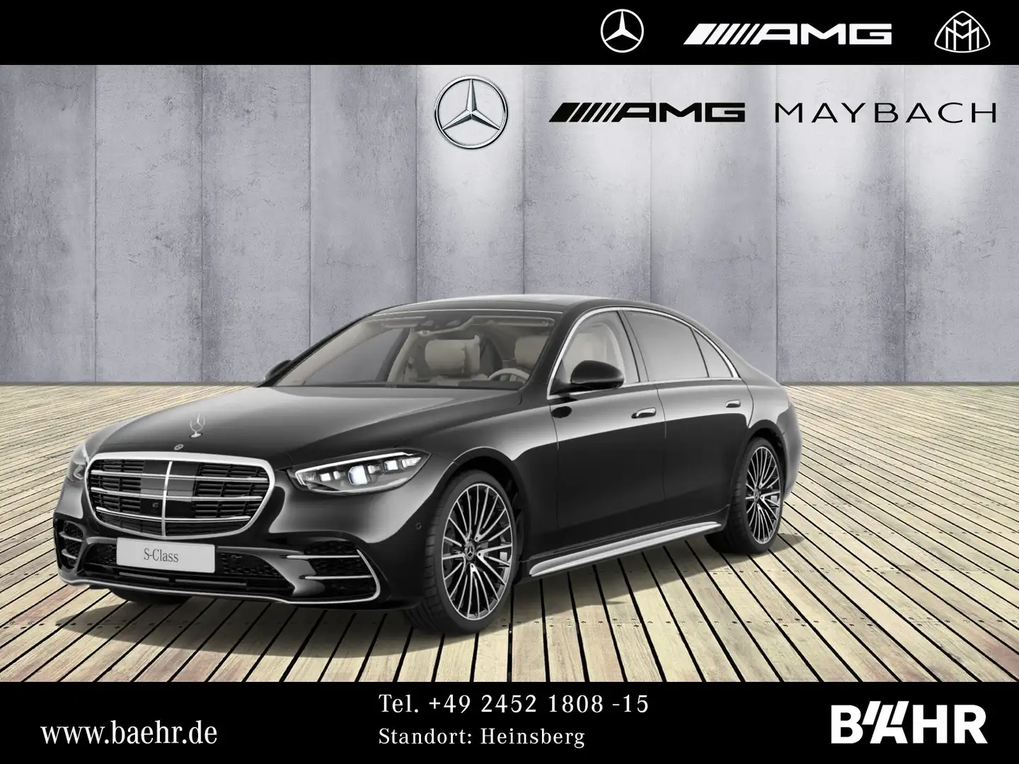 Mercedes-Benz S 580 S 580 4M lang AMG/Chauffeur/Burmester3D/Pano/360 Schwarz - 1
