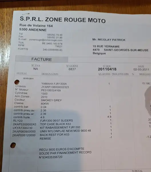 Yamaha FJR 1300