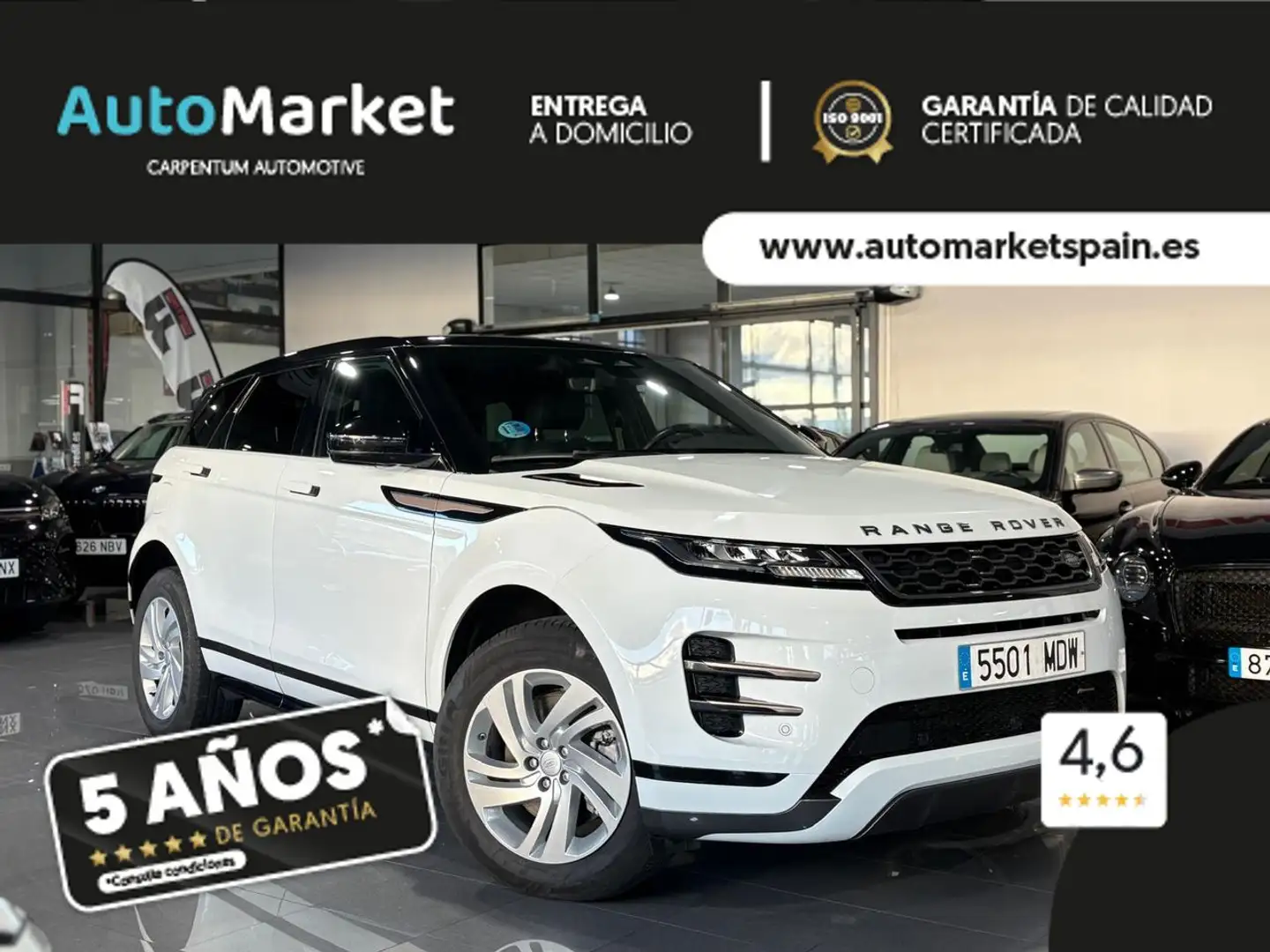Land Rover Range Rover Evoque 2.0 D163 R-DYNAMIC S AUTO 4WD MHEV Blanco - 1