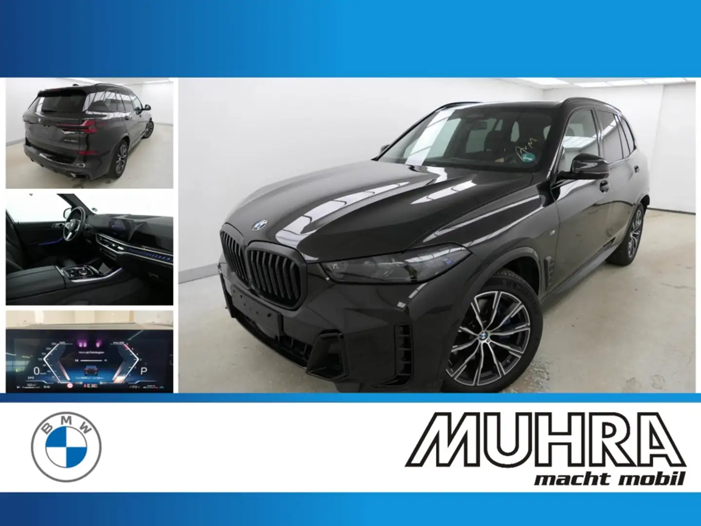 BMW X5 xDrive30d M Sport Luftfd. Sthzg. Pano HUD AHK Negro - 1