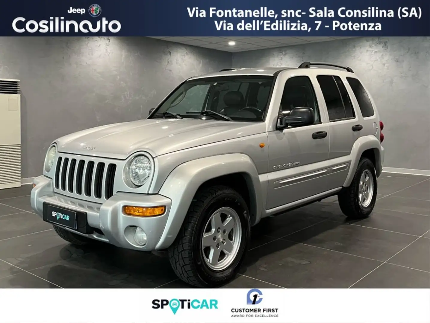 Jeep Cherokee 2.8 CRD Limited 150 CV Automatico 4x4 Silber - 1