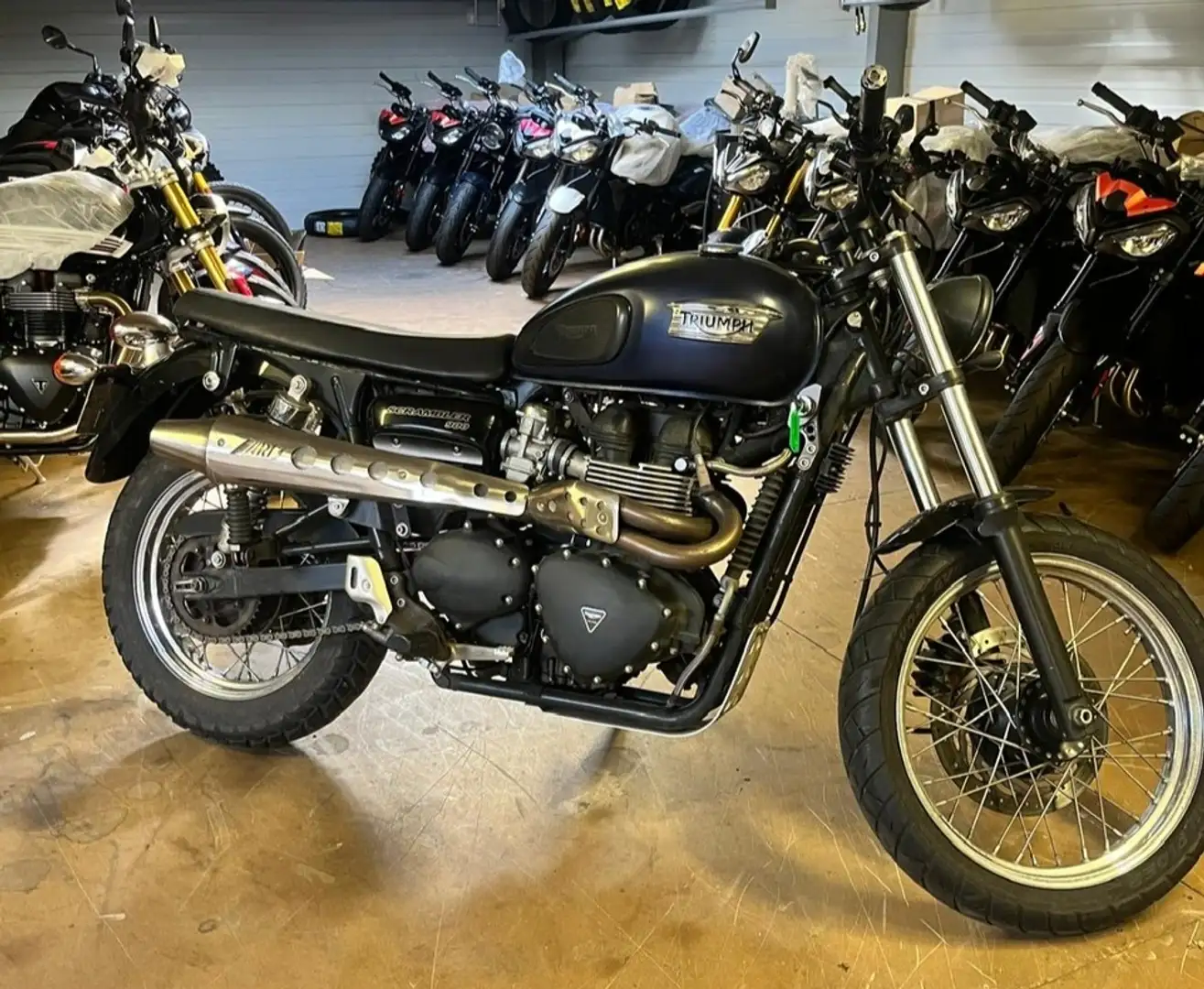 Triumph Scrambler Bleu - 1