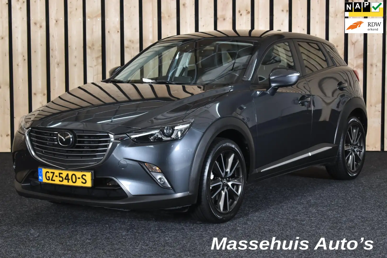 Mazda CX-3 2.0 SkyActiv-G 120 GT-M 1e eig. Automaat 133dkm Ca Grau - 1