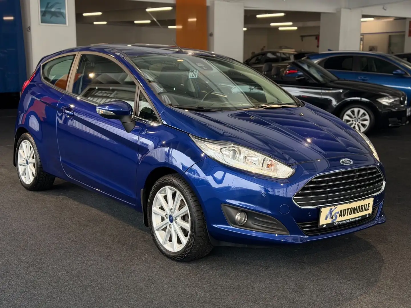 Ford Fiesta Titanium*KLIMAAUT.*SITZH.*BLUETH*ALU* Bleu - 1