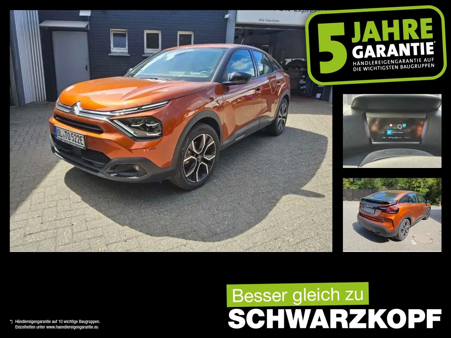 Citroen C4 -e Sitzheizung,Lenkradheizung,Parkpilot Orange - 1