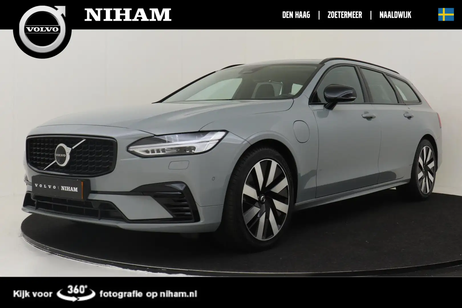 Volvo V90 T6 PLUG-IN HYBRID AWD ULTRA DARK -PANO.DAK|HARMAN/ Gris - 1