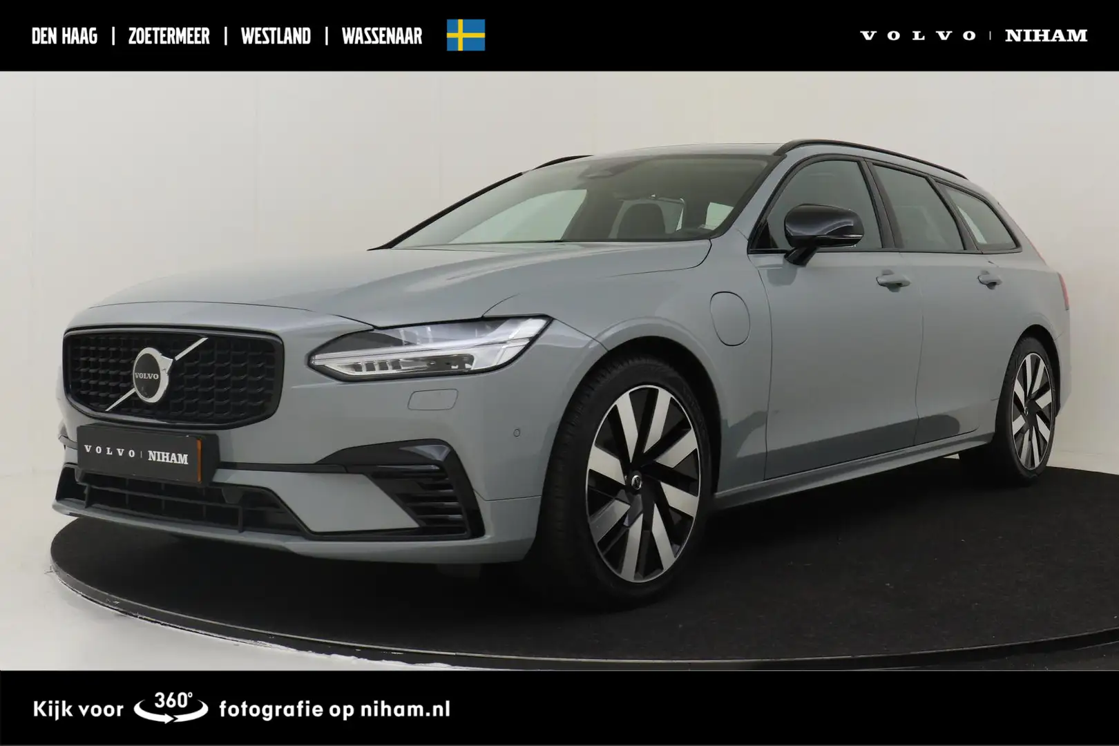 Volvo V90 T6 PLUG-IN HYBRID AWD ULTRA DARK -PANO.DAK|HARMAN/ Grijs - 1