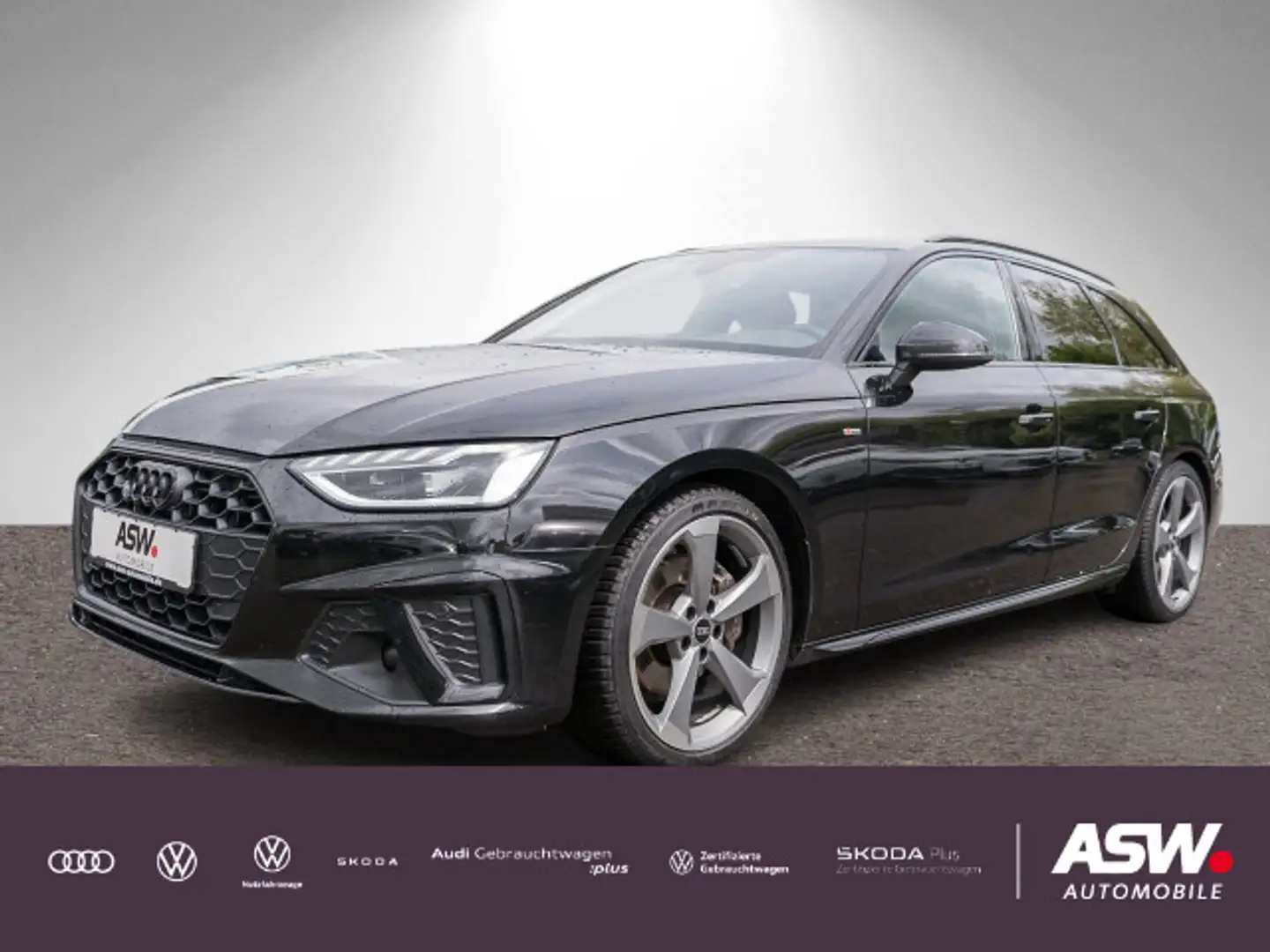 Audi A4 S line 40 TFSI S tronic LED NAVI RFK VC Zwart - 1